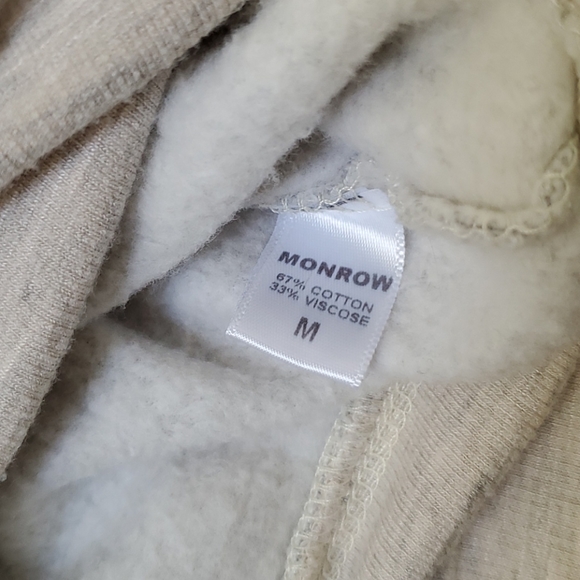 NWOT MONROW Women's Color Block Hoodie - Picture 4 of 5